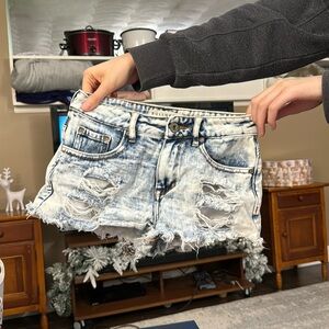 Bullhead acid wash shorts size 1